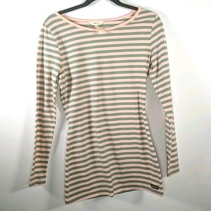 Matilda Jane pink & green striped long sleeve top